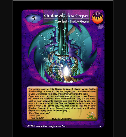 Orothe Shadow Geyser - Foil